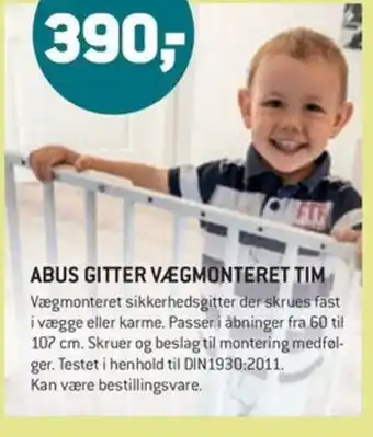 XL-BYG ABUS GITTER VÆGMONTERET TIM tilbud