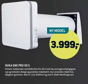 XL-BYG DUKA ONE PRO 50 S tilbud