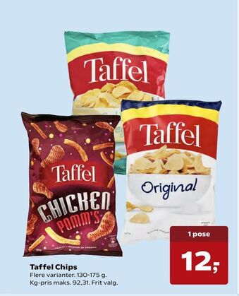 Kvickly Taffel Chips tilbud