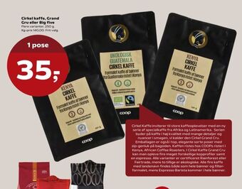Kvickly Cirkel kaffe, Grand Gru eller Big five tilbud