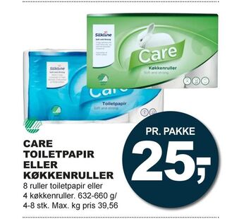 Let-Køb Care toiletpapir eller køkkenruller tilbud