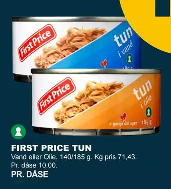 Let-Køb First price tun tilbud