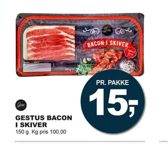 Let-Køb Gestus bacon i skiver tilbud