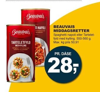 Let-Køb Beauvais middagsretter tilbud