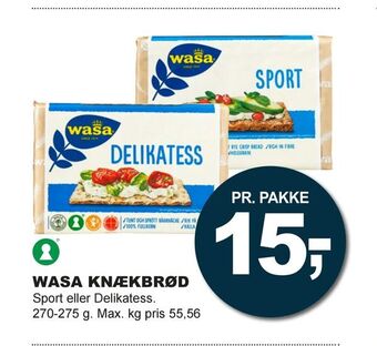 Let-Køb Wasa knækbrød tilbud