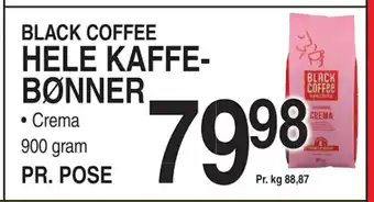 ABC Lavpris HELE KAFFEBØNNER tilbud