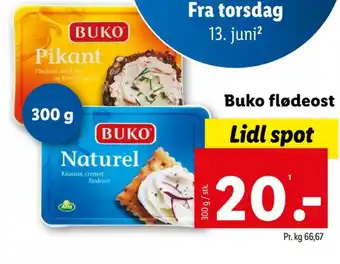 Lidl Flødeost Pikant tilbud