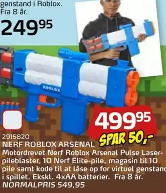 Legekæden Nerf Roblox Arsenal tilbud