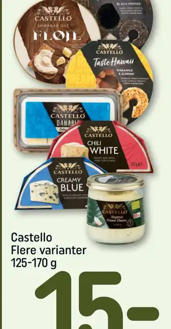 REMA 1000 Castello Flere varianter 125-170 g tilbud