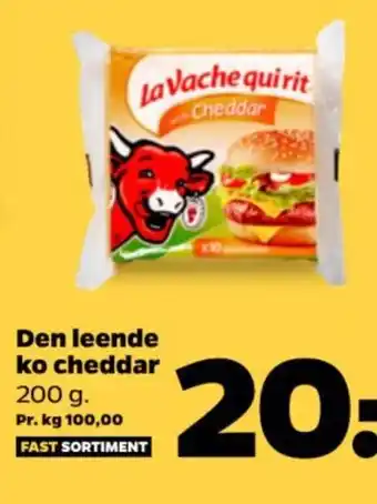 Netto Den leende ko cheddar 200 g. tilbud