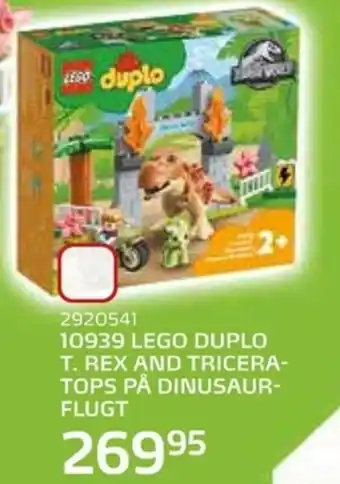 Legekæden 10939 Lego Duplo T. Rex And Tricera-Tops På Dinusaur-Flugt tilbud
