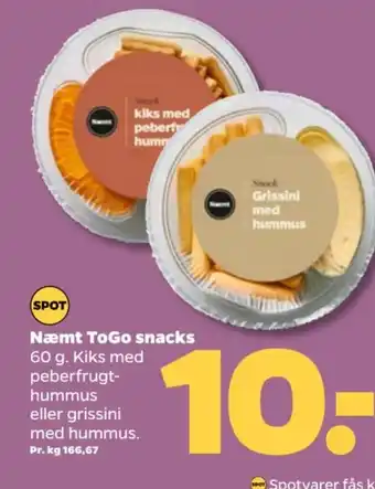 Netto Næmt ToGo snacks tilbud