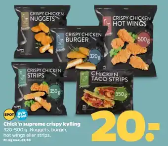Netto Chick'n supreme crispy kylling tilbud
