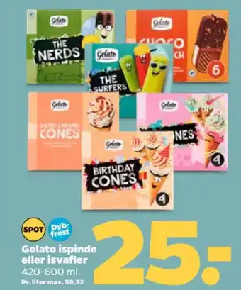 Netto Gelato ispinde eller isvafler tilbud