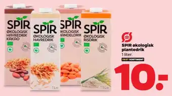 Netto SPIR økologisk plantedrik 1 liter. tilbud