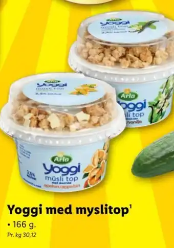 Lidl Yoggi med myslitop' tilbud