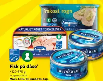 Lidl Fisk på dåse' tilbud
