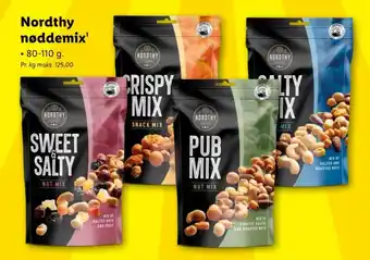 Lidl Nordthy nøddemix' tilbud