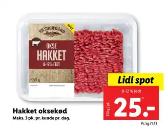 Lidl Hakket oksekød tilbud