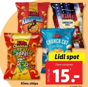 Lidl Kims chips tilbud