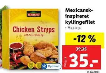 Lidl Mexicansk- inspireret kyllingefilet tilbud