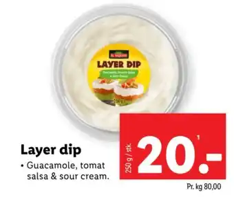 Lidl Layer dip tilbud