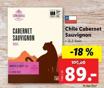 Lidl Chile Cabernet Sauvignon tilbud