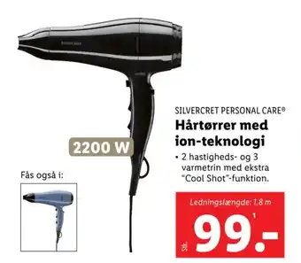 Lidl SILVERCRET PERSONAL CARE® Hårtørrer med ion-teknologi tilbud
