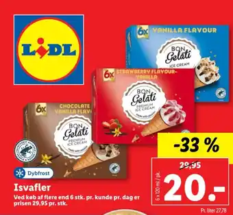 Lidl Isvafler tilbud