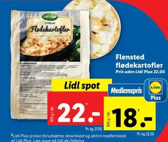 Lidl Flensted flødekartofler tilbud