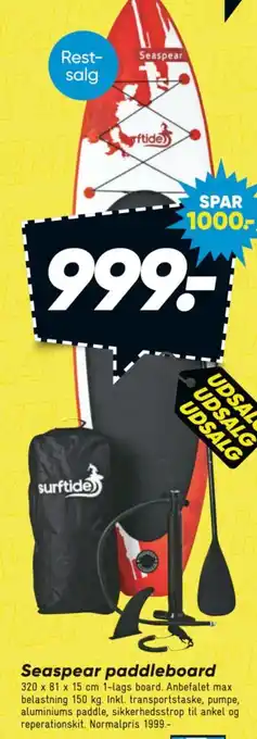 Bilka Seaspear paddleboard tilbud