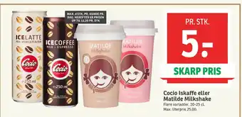 SPAR Cocio Iskaffe eller Matilde Milkshake tilbud