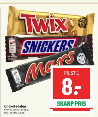 SPAR Chokoladebar tilbud