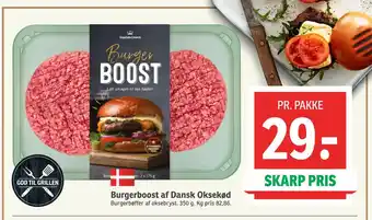 SPAR Burgerboost af Dansk Oksekød tilbud