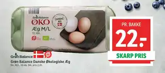 SPAR Grøn Balance Danske Økologiske Æg tilbud