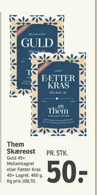 SPAR Them Skæreost tilbud
