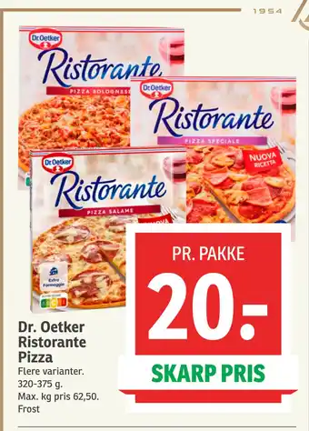 SPAR Dr. Oetker Ristorante Pizza tilbud