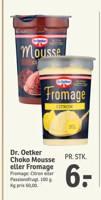 SPAR Dr. Oetker Choko Mousse eller Fromage tilbud