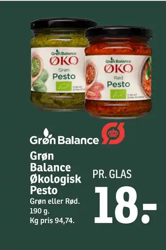 SPAR Grøn Balance Økologisk Pesto tilbud