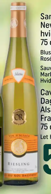 REMA 1000 Cave du Roi Dagobert Riesling Alsace AOC Frankrig 75 cl tilbud