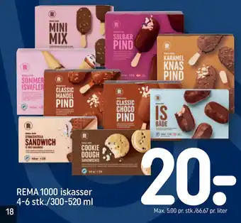 REMA 1000 REMA 1000 iskasser 4-6 stk./300-520 ml tilbud