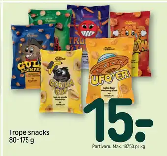 REMA 1000 Trope snacks 80-175 g tilbud
