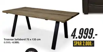 My Home Troense Sofabord 75 x 135 cm tilbud