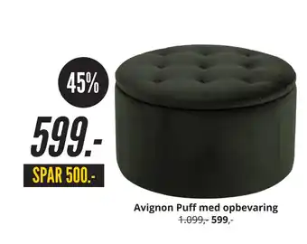 Avignon Puff med opbevaring