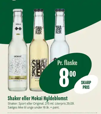 Min Købmand Shaker eller Mokaï Hyldeblomst tilbud
