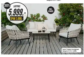 My Home Saint Tropez Loungesæt Sætpris tilbud