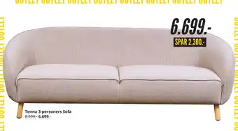 My Home Tenna 3-personers Sofa tilbud