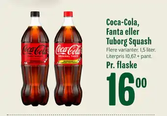 Min Købmand Coca-Cola, Fanta eller Tuborg Squash tilbud
