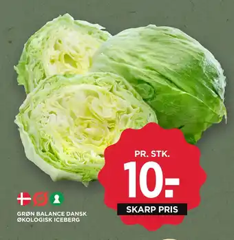 MENY GRØN BALANCE DANSK ØKOLOGISK ICEBERG tilbud