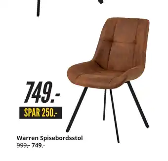My Home Warren Spisebordsstol tilbud